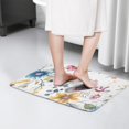 thumbnail image 4 of Pioneer Flower Floral Print Flannel Non Slip Door Rugs,Washable Door Mats Indoor,Decorative Door Mats,Dirt-Resistant and Absorbent Doormat for Entrance,Bedroom,Kitchen,Bathroom,31.5"x17", 4 of 4