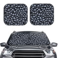 thumbnail image 2 of Balery 2 Piece Gothic Skull Car Windshield Sun Shade|Foldable Front Windshield Shade for Car Front Window for Most Sedans SUV Truck-Medium, 2 of 7