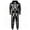 Black, variant on Krdevn Kids Halloween Classic White Skeleton Hooded Full Zip Jumpsuit Unisex Cosplay with Side Pockets 9-10 Years,Black