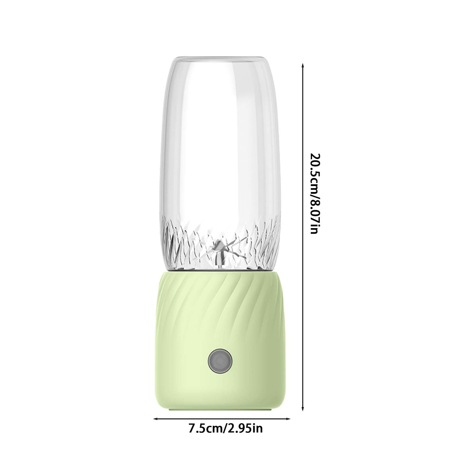Portable USB Rechargeable Blender Juicer Mini Fruit Juicer Machine For Shakes Smoothies Travel Outdoor Green 350ml
