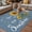 blue, variant on Violet Sunshine Sunflower Outdoor Rug for Patio/Deck/Porch, Non-Slip Large Area Rug 3 x 5 Ft, Pastoral Bees Farmhouse Floral Indoor Outdoor Rugs Washable Area Rugs, Camping Rug Carpet Runner