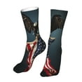thumbnail image 6 of Fuzoiu American Flag Print Crew Socks,Casual Athletic Gym LightWeight Thin Socks,Casual Crew Socks for Men Woman,Calf Length Crew Socks, 6 of 7