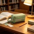 thumbnail image 5 of Handle Large Capacity Pencil Pouch – Multi-Layer Cloth Organizer, Portable Durable for Campus & Office, 5 of 6