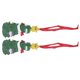 thumbnail image 5 of 2pcs Christmas Tree Pendant Resin Carved Hand Painted Decorative Christmas Hanging Ornament For Home 22 W245, 5 of 5
