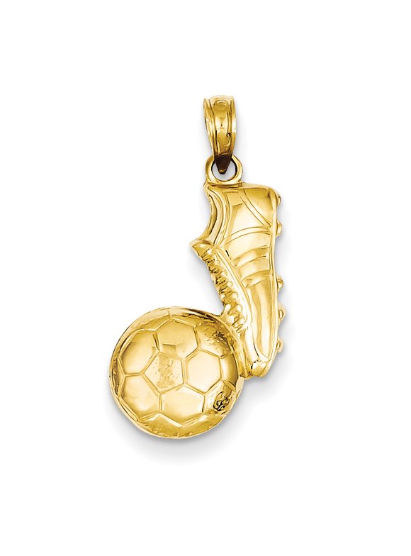 Soccer Ball Gold Pendant