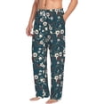 thumbnail image 2 of Xecao Vintage Floral Men's Straight Lounge Pajama Pants: The Ultimate in Comfortable Sleepwear, 2 of 9