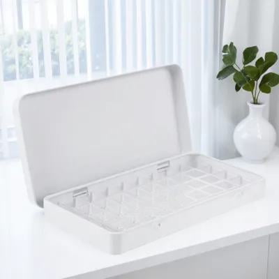 BESTYASH 1Set White Watercolor Paint Box Small Portable Plastic Palettes Case for Art Storage