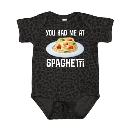 

Inktastic You Had Me at Spaghetti Gift Baby Boy or Baby Girl Bodysuit