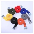 thumbnail image 3 of 3 Cargo Straps With Buckle Tie-Down Belt For Motorcycle Car Bicycle Metal Tow Rope Strong Ratchet Fixing Belt For Luggage Bag ,Easy to Install, 3 of 7