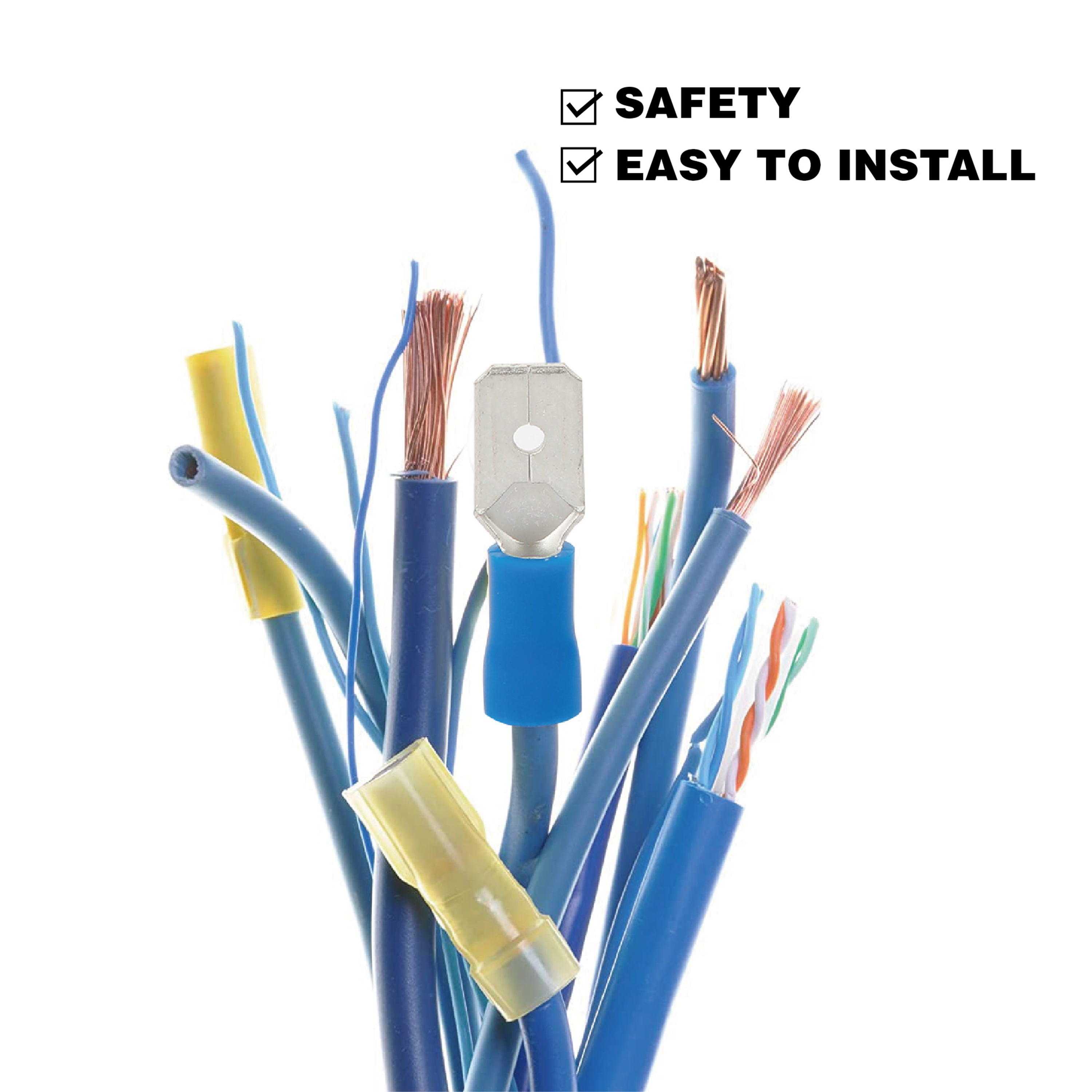 EverStart 6-Piece Slide Wire Connectors, Blue, UL Listed