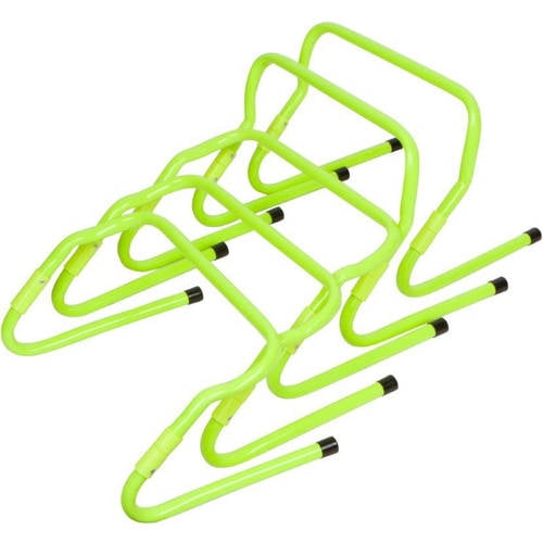 Set of 5 Adjustable Speed Training Hurdles By Trademark Innovations, Light Green