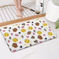 thumbnail image 4 of Colorful Softball and Fashion Icons Pattern Bathroom Rugs Mat,Non Slip Microfiber Bathroom Rug,Rubber Backing,Soft Bathroom Mats for Bathroom Floor,Tub and Shower,17x27in(43x68cm), 4 of 5