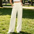 thumbnail image 3 of MLCDZ High Waisted Work Pants for Women Business Casual Lightweight Breathable Dress Pants with Multiple Pockets Office Daily Commute Trousers, 3 of 7