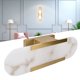 thumbnail image 5 of 100V-240V, Lámpara De Pared Esmerilada De Mármol, Luz De Pared LED, Decoración Interior Exquisita, Iluminación Suave Para Baño Para Pasillo ANGGREK Marble Wall Sconce Lamp, 5 of 8