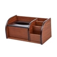 thumbnail image 2 of Organizador de escritorio perfecl soporte organizador de suministros de oficina madera Estilo B 28 cm x 14,2 cm x 13,5 cm, 2 of 8