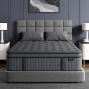 Sweetland 12" Queen Mattress in a Box, Hybrid Memory Foam with Individually Pocketed Coils, Medium Firm Pressure Relief