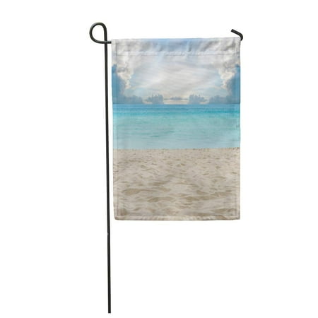 Patio Beach Thailand LADDKE Blue Ocean Sand of Beach Thailand Sea White Shore Water Garden Flag Decorative Flag House Banner 12x18 inch ()