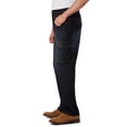 thumbnail image 3 of KingSize Men's Big & Tall Relaxed Fit Cargo Denim Look Sweatpants, 3 of 6