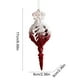 thumbnail image 3 of Flocked Snowflake Christmas Ornament with Glitter, Shatterproof Plastic Holiday Decor for Tree, Fireplace, and Home Festive Decorations, Elegant Red and Gold Themed Seasonal Ornament Set, 3 of 6