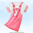 thumbnail image 1 of Sanrio-vestido de Hello Kitty para niñas, camisón de dibujos animados de Anime, pijamas de verano, ropa de dormir de manga corta, ropa de casa, 1 of 1