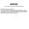 thumbnail image 2 of Transit Auto Rear Coated Drilled Slotted Disc Brake Rotors and Ceramic Pads Kit for Car Subaru Impreza WRX STI KDC-100806, 2 of 11