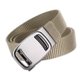 thumbnail image 4 of yuksok Nylon Belt for Men Casual Automatic Belt Buckle for Hiking Mountain Climbing beige, 4 of 9