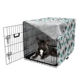 thumbnail image 5 of Woodsy Dog Crate Cover, Sketchy Map Illustration of the Forest Road Through Trees, Easy to Use Pet Kennel Cover Small Dogs Puppies Kittens, 7 Sizes, Seafoam Grey, by Ambesonne, 5 of 6