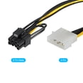 thumbnail image 4 of Uxcell 4 Pin to 8 Pin Male PCI Express Cable PCIE Graphics Card Power Converter Adapter Cables Connector 220mm/8.7" 4pcs, 4 of 5