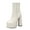 White, variant on Womens Platform Wedge Ankle Boots Side Zipper Motorcycle Work Combat Booties Punk Goth Party Dress Pumps Shoes