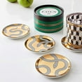 thumbnail image 3 of Jonathan Adler Eden Coasters, Gold, 3 of 3