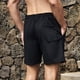thumbnail image 4 of pstuiky Pantalones cortos para hombre, Pantalones cortos casuales de moda para hombre con cintura elástica sólida y cordón ajustable Pantalones cortos de golf, 4 of 4