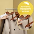 thumbnail image 3 of Perchas de madera UINICOR, paquete de 30 unidades, 3 of 7