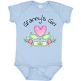 thumbnail image 3 of Inktastic Granny's Girl- Heart Flowers Girls Baby Bodysuit, 3 of 5