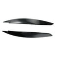 thumbnail image 2 of SPRING 2pcs Car Headlight Eye Lid Covers Black Plastic Eyebrows For BMW- 1 Series E87/E88/E81/E82 Eyelids Brows 2008-2013 Car Accessory, 2 of 9