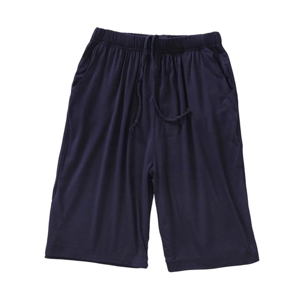 Soft Modal Pajama Shorts for Women Summer Thin Elastic Waist Loose Lightweight Lounge Bottom Sleepwear with Pockets