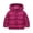 Wine, variant on Wilark Toddler Girls Hooded Coats with Pockets Long Sleeve Winter Thickened Cute Casual Quilted Jacket Pink 1-6