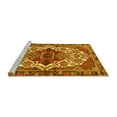 thumbnail image 2 of Ahgly Company Machine Washable Indoor Square Persian Yellow Traditional Area Rugs, 5' Square, 2 of 4