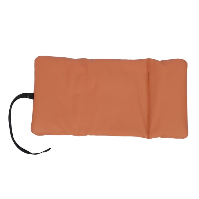 57x30cm USB Powered Heated Cushion, Imitation Leather Material Secure Heating Technology Portable Electric Heating Pad for Home OfficeKhaki