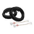 thumbnail image 1 of Anillo Espaciador de Altavoz Único Bargains Adaptador de Espaciador de Tweeter para Automóvil Volkswagen Excelle Puertas Delanteras y Traseras ABS Negro con Arnés de Cableado de Audio Impermeable, 1 of 7