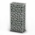 thumbnail image 6 of vidaXL Gabion Basket Gabion Wall Privacy Protection with Lids Galvanized Wire, 6 of 26