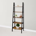 thumbnail image 6 of Casual Home 5-Shelf Ladder Bookcase - Rustic Brown/Black, 6 of 11