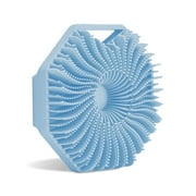 Sud Scrub® Antimicrobial Silicone Body Scrubber, Exfoliating, Eco Friendly Bath Brush, 1 Pack, Blue