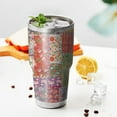 thumbnail image 3 of 30oz Pioneer Flower Tumblers Stainless Steel Tumbler with Lid and Straw,Vacuum Insulated Double Wall Travel Tumbler Cups Mug with Cleaning Brush for Coffee,Tea, 3 of 7