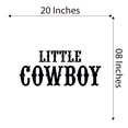 thumbnail image 4 of Little Cowboy Cowboy Cowgirl Chaps Rodeo Horse Pony Bull Steer Stallion Roper Holiday Gift Decorating Ideas Bedroom Wall Decal Sticker - Size: 20 In X 8 In, 4 of 5