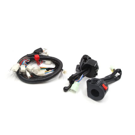Motorcycle Handlebar Turn Signal Light Control Switch Set for Suzuki