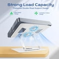 thumbnail image 5 of Couradric Aluminum Laptop Stand – 360° Rotating, Ergonomic Foldable, for 11-17.3",White, 5 of 7
