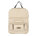 thumbnail image 2 of Organizador para asiento trasero de coche con soporte plegable para tableta. Alfombrillas resistentes hasta 15 kg. Beige, 2 of 9