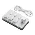 thumbnail image 1 of facefd Mechanical Multifunctional Gaming Keyboard Home Portable USB Driver Free Mini Keypad Programmable Key Board Desktop PC Laptop White, 1 of 5