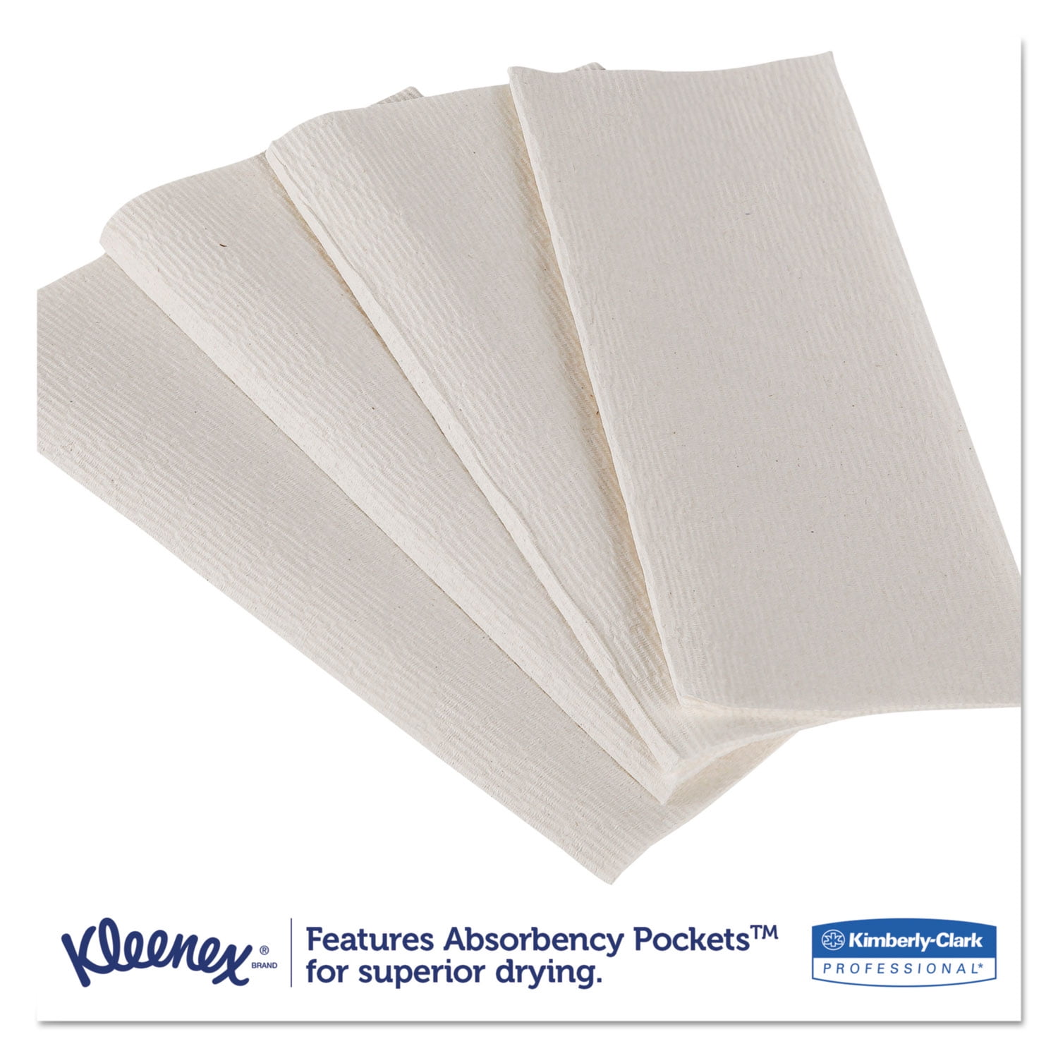 Kleenex Premiere Folded Towels, 9.4 x 12.4, White, 120/Pack, 25 Packs/Carton - KCC13254