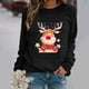 thumbnail image 5 of Suéter de mujer con dibujos animados navideños, suéteres de invierno de manga larga para mujer, suéteres de mujer para estar en casa, suéter de moda, jersey para mujer, 5 of 5